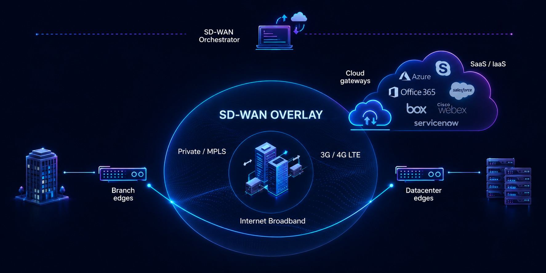 SD-WAN architecture diagram