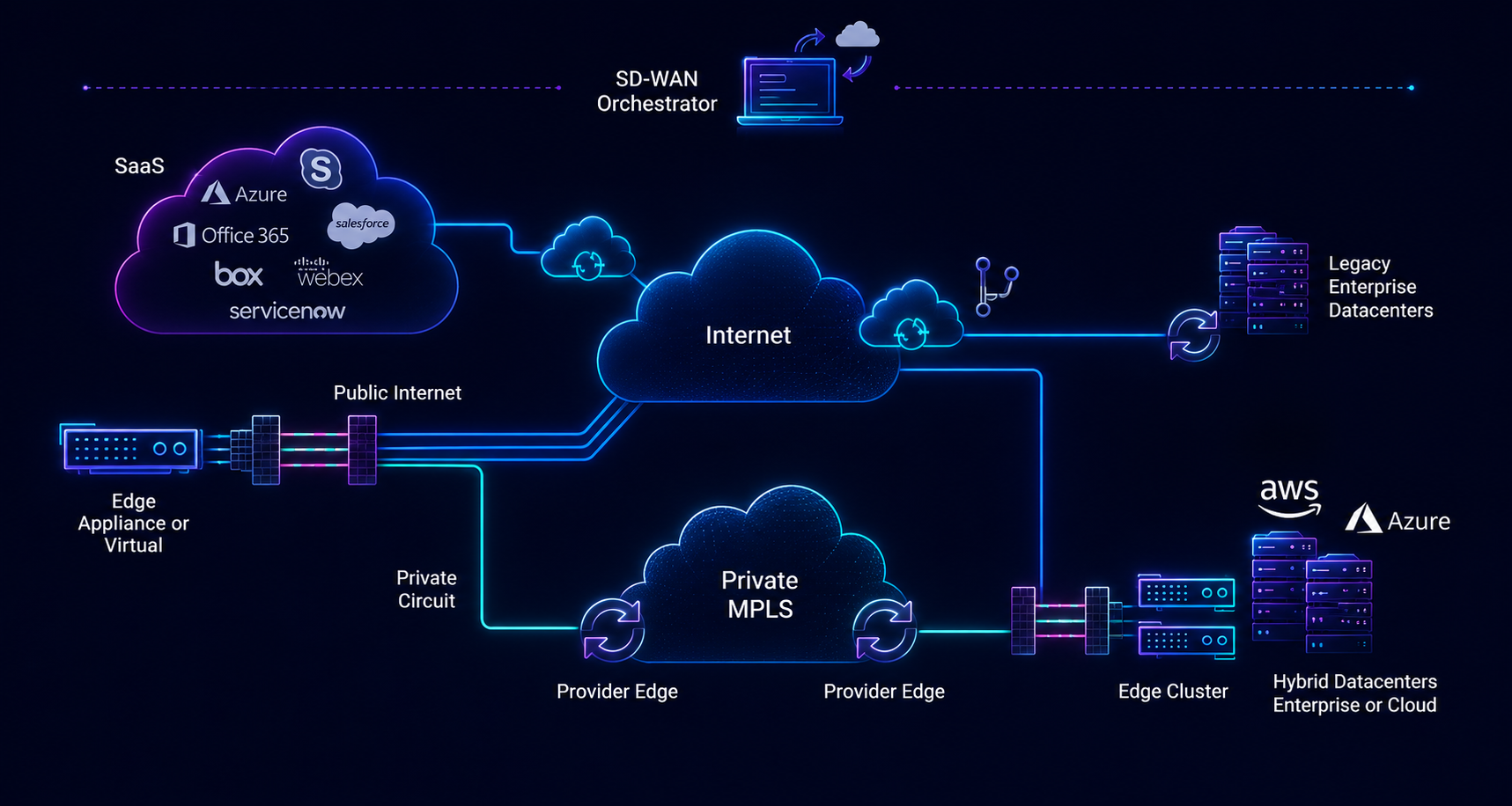 SD-WAN ecosystem diagram