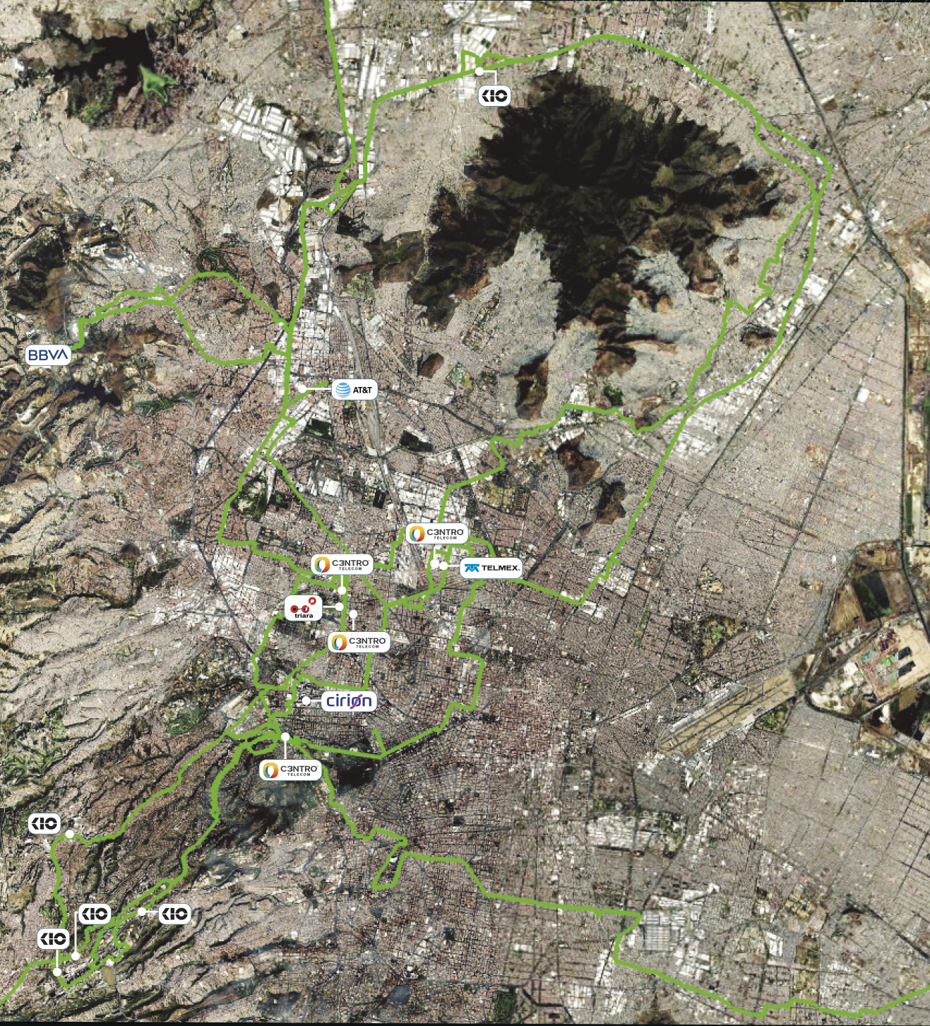 Mapa de la red en Ciudad de México
