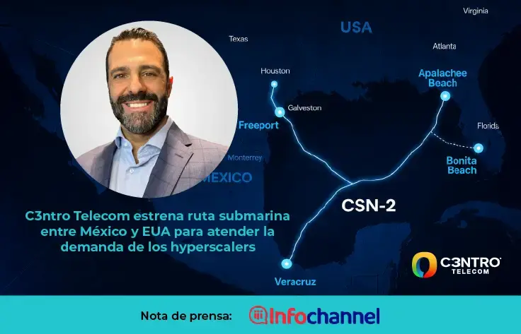 C3ntro Telecom estrena ruta submarina entre México y EUA
