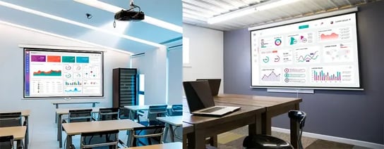 Equipo de video de última generación instalado en salas de juntas. 