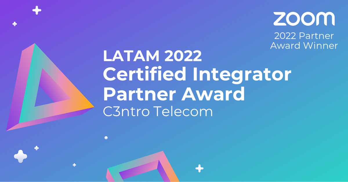 Certified Integrator Partner Award en los Zoom Partner Awards