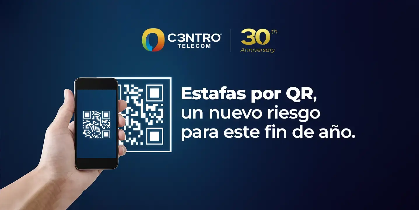 Celular con un ejemplo de Quishing 