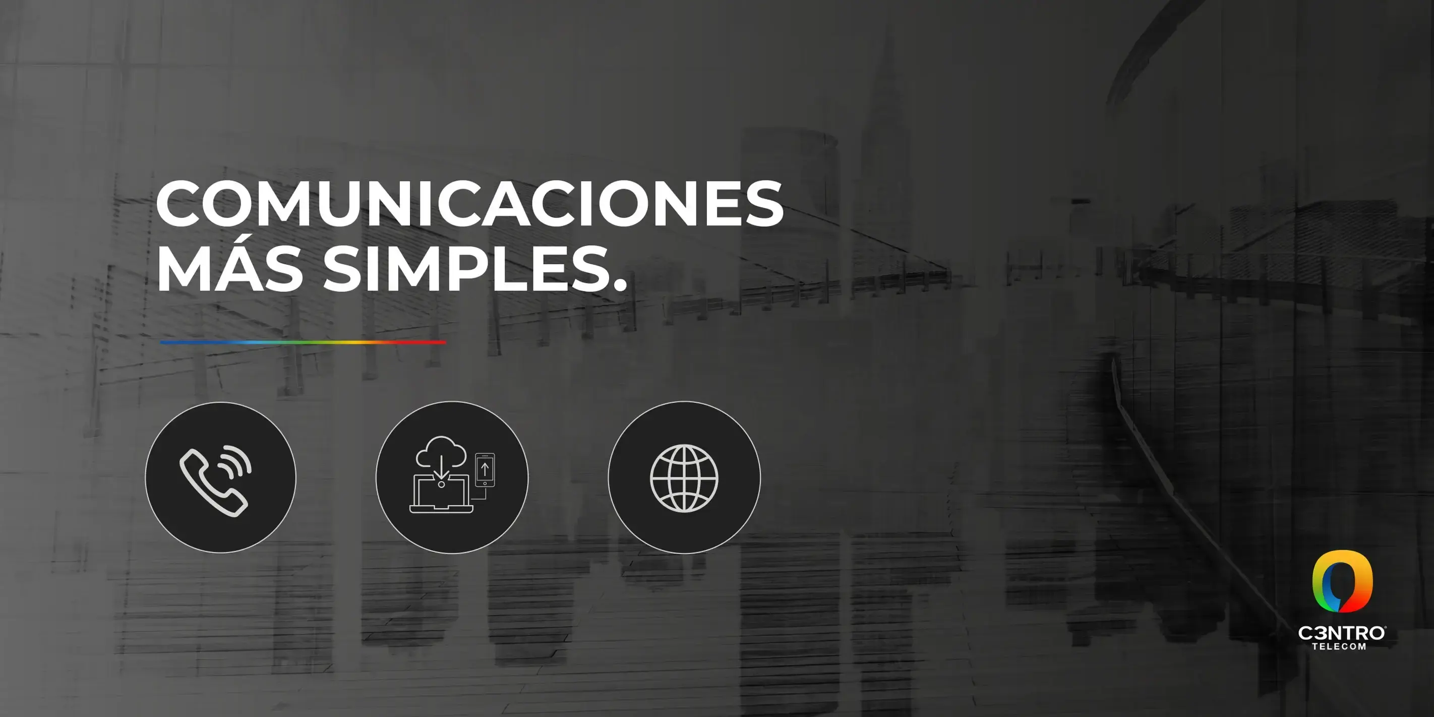 Iconos de telefonía IP, la nube e Internet empresarial. 