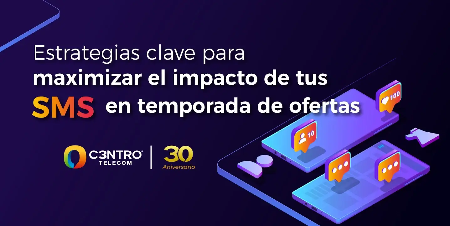 Dos celulares recostados reciben mensajes con ofertas. 