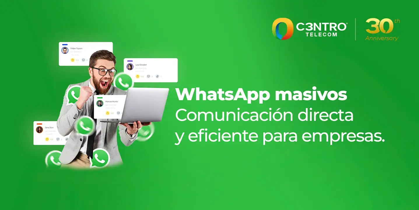 WhatsApp masivos para empresas. 